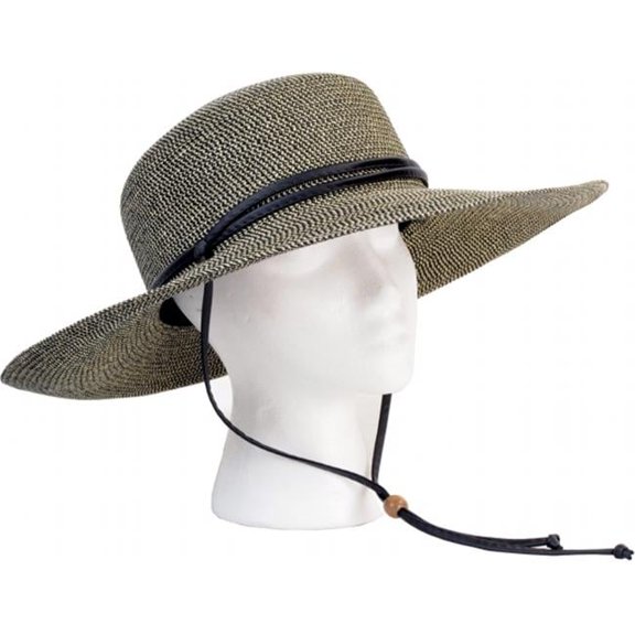2.83 x 8 x 16 Black Band Sage Wide Braided Hat