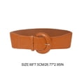 thumbnail image 3 of Linyer Fashion Dress Belt Exquisite Simple Style Leather Straps with Buckles Solid Decorations Valentines Day Belts for Women Dresses Light Tan, 3 of 6