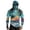 Blue, variant on Palm Tree Print Sun Shirts for Men, Slim Fit UV Sun Protection Compression Fishing Hooded Shirts Lightweight Outdoor Hiking and Fishing Gear