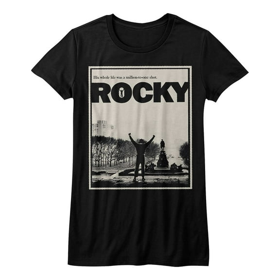 Rocky Million To 1 Black Junior Women's T-Shirt