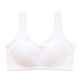 thumbnail image 5 of dmqupv Bralette for Girls Training Bra Racerback Sports Seamless Bras Girls Bra Training Bras for Girls White,9-10 Years, 5 of 5