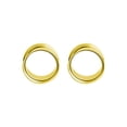 thumbnail image 2 of Luxe Modz Pair of Surgical Steel PVD Gold Double Flare Ear Tunnels Earlets Gauges Plugs, 2 of 8
