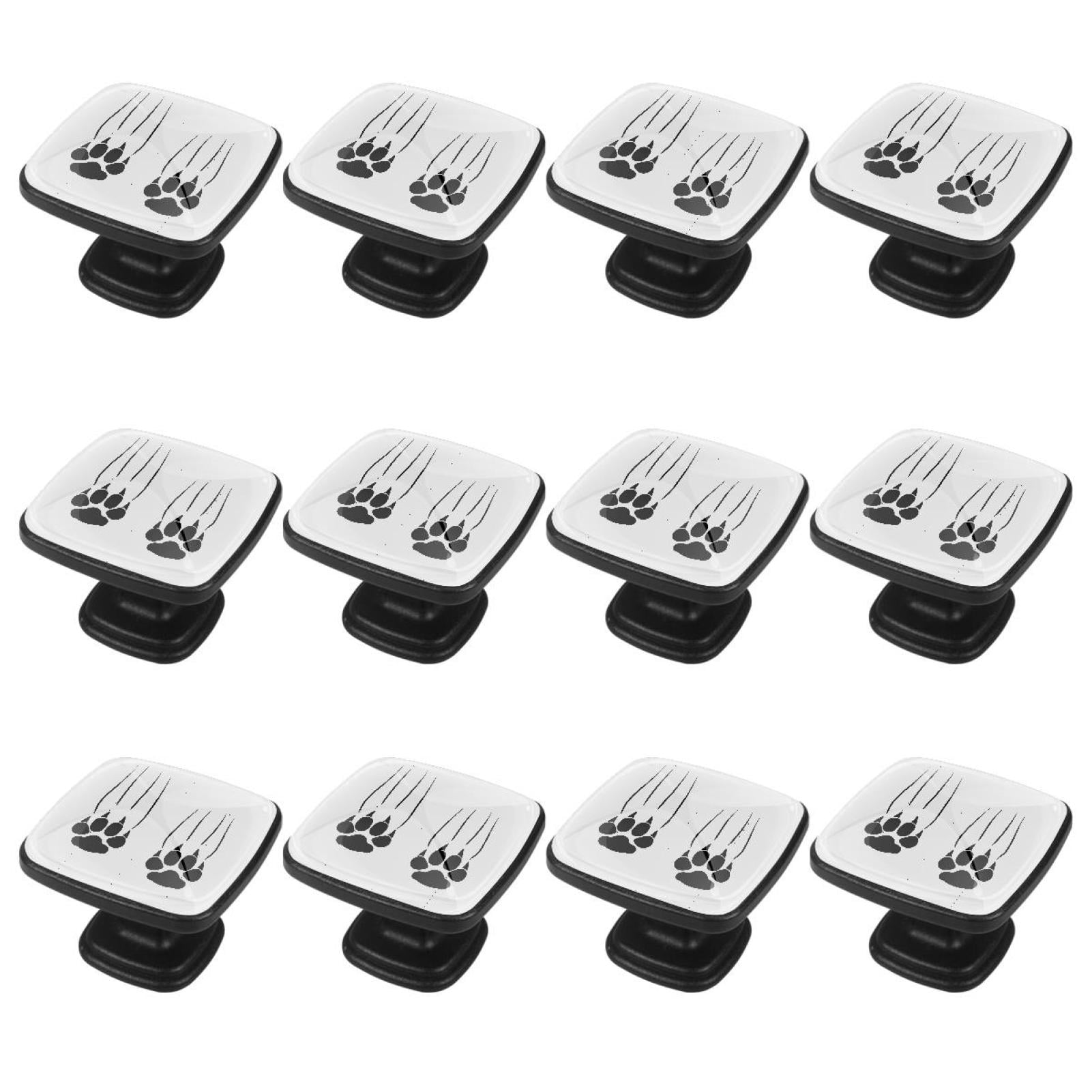 Ownta 30mm Paw White Door Knobs for Cupboard Dressing Table