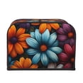 thumbnail image 2 of Lsque Colorful Blooming Flowers Print 4 Slice Toaster Cover , Kitchen Appliance Dustproof Protector , Toaster Protector Dustproof Kitchen Appliance Cover, 2 of 7
