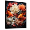 thumbnail image 2 of Designart "Infinite Koi Asian Painting II" Asian Floater Framed Wall Decor, 2 of 7