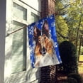 thumbnail image 2 of Collie Winter Snowflakes House Flag, 2 of 4