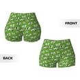 thumbnail image 5 of Lsque Cows With Calfs Green Pattern High Waisted Biker Shorts for Women-Tummy Control Fitness Athletic Workout Running Yoga Gym Shorts,Moisture-Wicking-Small, 5 of 9