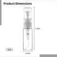 thumbnail image 4 of 100 Pcs Mini Glass Spray Bottles, 3ml Transparent Perfume Sample Bottles with Leak-Proof Design, Travel Size Spray Bottles for Fragrance, Essential Oils, Facial Mist, and More, 4 of 5