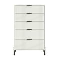 thumbnail image 3 of FESTIVO Modern 30" 5-Drawer Dresser Chest with Metal Handles - Off-White, 3 of 8