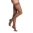 thumbnail image 2 of Sigvaris Style 781 Sheer 15-20 Closed Toe Thigh High Compression Stockings w/Grip Top Mocha LL Long, 2 of 7