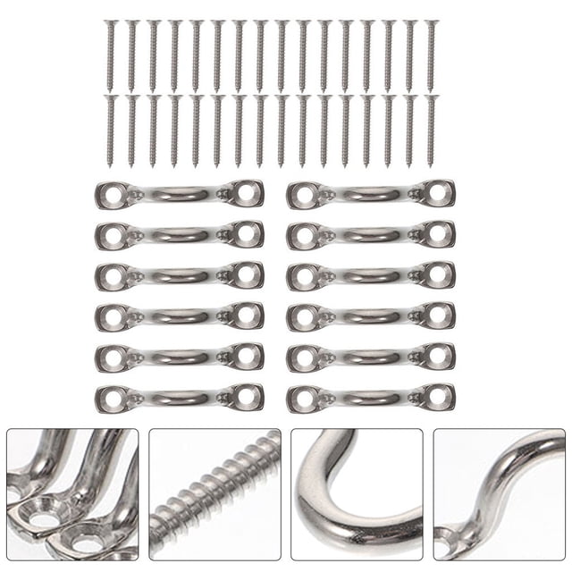 OUNONA 1 Ensemble Poignée de Kayak en Acier Inoxydable de Remplacement avec Vis Poignée de Yacht Durable pour Bateaux