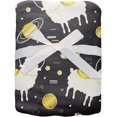 thumbnail image 3 of Alpaca Llama Fuzzy Flannel Throw Blankets, Soft Blankets and Throws, Daughter Mom Friend Gift Cute Space Llama and Planets Print Decorative Throw Blankets for Couch, 50"X60", 3 of 6