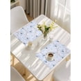 thumbnail image 5 of Blue Flowers Placemats Set of 4, Watercolor Botanical Floral Vines Plants Placemats for Dining Table, Place Mats for Kitchen Tabletop, Waterproof Wipeable Dining Table Mats Set, 5 of 9