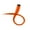 Orange, variant on Meidiya Wig Colored Clip in Hair Extensions Heat-Resistant Synthetic straight Hair Extensions for Women Girls Kids Gift Multi-Colors Party Highlights Clip in Synthetic Hairpiece