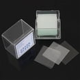 thumbnail image 4 of Cateissary 10 piezas 100 cubreobjetos por caja Cubreobjetos de vidrio transparente 22 X 22 mm para microscopios Kits de experimentos de química, 4 of 6