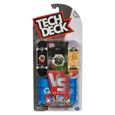 Tech Deck, Toy Machine Skateboards Versus Series, Collectible Fingerboard 2-Pack and Obstacle Set