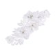 thumbnail image 1 of BRIGHTFUFU Novia de la boda occidental de la correa de liga Rhinestone del cordón flor de la perla nupcial del pie decoración adornos florales (blanco), 1 of 7