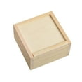 thumbnail image 3 of Abbracc Wooden Box Container Keepsake Box for Cards Home Decorations Desk Organizers 9x9x5cm, 3 of 9