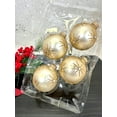 thumbnail image 2 of Glass Christmas Tree Ornaments - 67mm/2.625" [4 Pieces] Decorated Balls from Christmas by Krebs Seamless Hanging Holiday Decor, 2 of 6