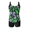 thumbnail image 3 of Trajes de Baño Mujer Traje de Baño Tankini Sexy Para Mujer, Conjunto de 2 Piezas, Sin Espalda, Con Tirantes Ajustables, Estampado, Ropa de Playa, 3 of 5