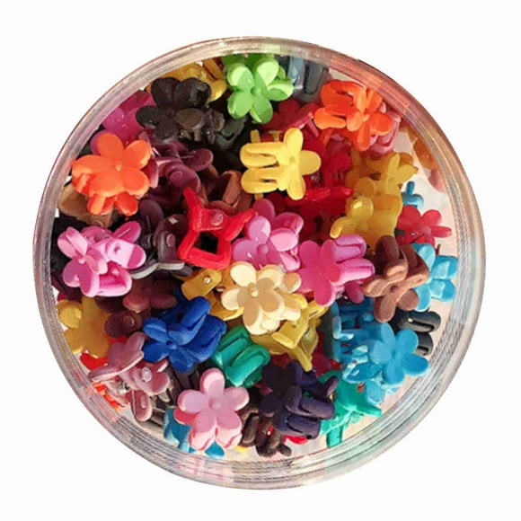 Pinzas para el cabello de flores NikouMX 50 piezas para niños