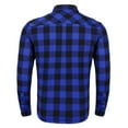 thumbnail image 4 of Uniexcosm Men's Flannel ShirtPlaid Long Sleeve Button Down Shirts, 4 of 8