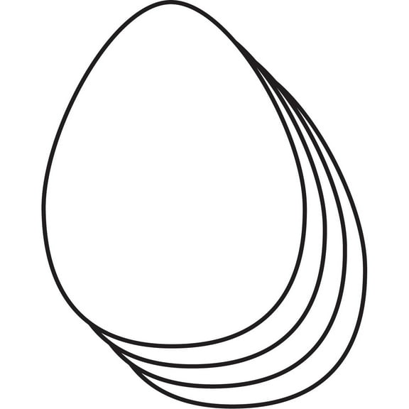 SHAPES ETC. Single Color Cut-Out - Egg