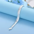 thumbnail image 5 of Gifts For Men Who Have Everything YTTAL Flat Snake Herringbone Bracelet - Silver Gold Solid Link Chain Bracelet for Men Women - 10MM Gold Plated Necklace, 5 of 6