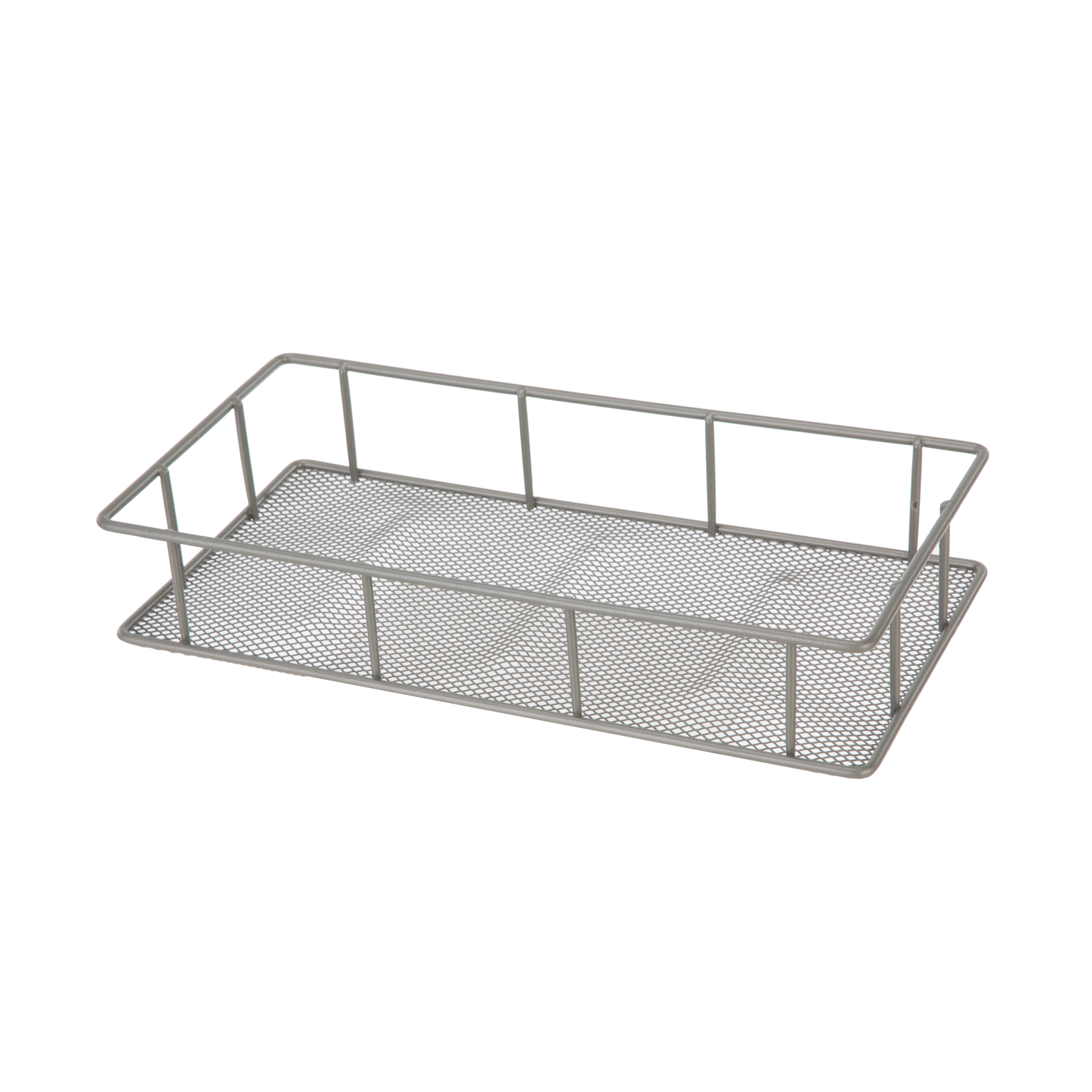 Mainstays Over-the-Toilet Bathroom Storage Shelf Unit Set with Space Saver, Basket and Hooks, Satin Nickel, 4-Piece