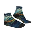 thumbnail image 6 of Salouo Surfing Turtle Pattern Unisex Middle Tube Socks,Middle-Finger Knee High Socks Over The Calf Tube Stocking Crew Stockings for Women and Men Tube Socks, 6 of 8