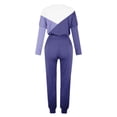 thumbnail image 4 of Bowake Womens Two Piece Outfits Sweatsuits Casual Color Block Crewneck Long Sleeve Tops and Pants Lounge Sets Tracksuits, 4 of 5