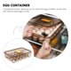 thumbnail image 3 of Caja de almacenamiento de huevos, gran capacidad, dispensador de huevos, estuche para refrigerador, camping, picnic, viajes, portátil, color marrón, 3 of 6
