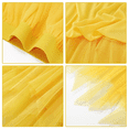 thumbnail image 7 of Women's Solid Color Irregular Tulle Skirt, A Line High Waist Midi Layered Mesh Party Skirt for Halloween, Prom, Wedding, Cosplay and Festival Yellow L, 7 of 7