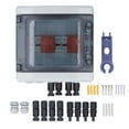 thumbnail image 2 of Solar Combiner Box, 4 String IP65 Waterproof Pv Combiner Box Combiner Box With  Protector and 15A  For On Off Grid Systems, 2 of 7
