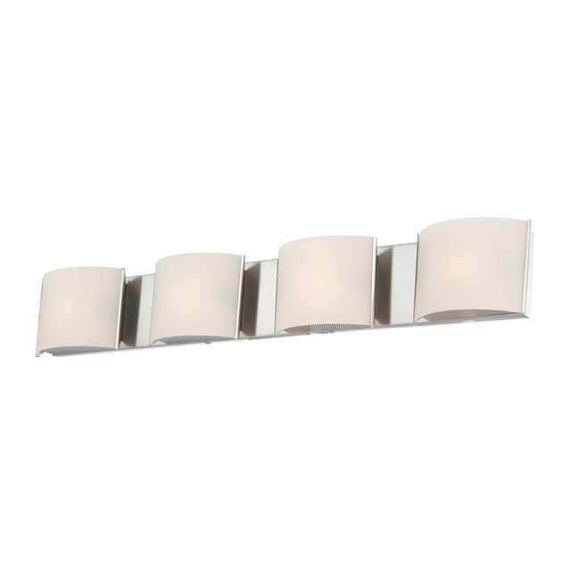 ElkGroup International BV6T4-10-15 Pandora 4 Light Vanity In Chrome And White Opal Glass