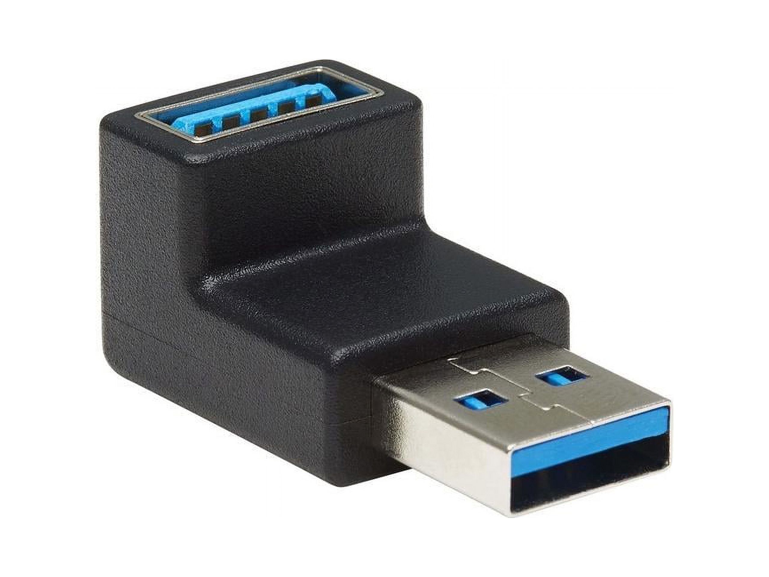 Tripp Lite USB 3.0 SuperSpeed Adapter - USB-A to USB-A, M/F, Down Angle, Black - image 5 of 11