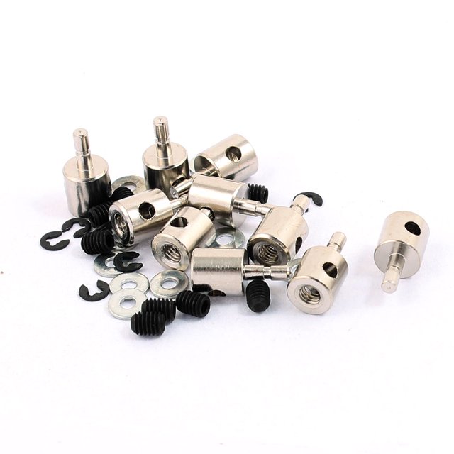 25 topes de varillaje de metal de 3 x 2 x 11 mm PRC Push Rod Keepers con tornillos Unique Bargains motores de ventiladores eléctricos