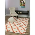 thumbnail image 2 of Super Area Rugs White/Orange Area Rug, 2 of 3