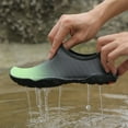 thumbnail image 3 of Barefoot shoes women, wide toe water leakage shoes for hiking, anti slip breathable swimming and surfing shoes, suitable for beach swimming, water sports, fishing, and quick drainage Green size 10.5, 3 of 8