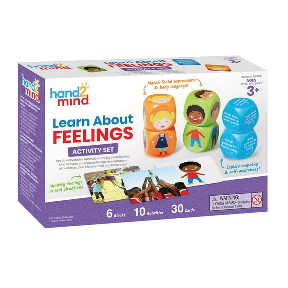 hand2mind Learn About Feelings Set, 10 Social Emotional Learning Activities (36 Pieces)