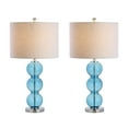 thumbnail image 3 of JONATHAN Y Bella 27" Glass Triple-Sphere LED Table Lamp, Sky Blue/Chrome (Set of 2), JYL1070C-SET2, 3 of 7