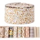 thumbnail image 1 of Tiras de Tela GQIRIL Jelly Roll 50 Piezas Algodón Marrón Floral, 1 of 6