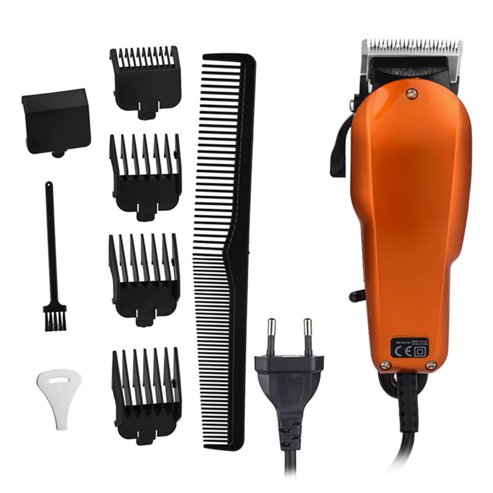 Professional Hair Clipper Wired Electric Hair Trimmer Powerful Stainless  Steel Blade Hair Cutting Machine 