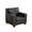 1-Seater, variant on MAYEERTY Breathable Faux Leather Accent Chair, Reclining Chair with Nailhead Trim & Anti-Insect Frame for Living Room, Dark Grey