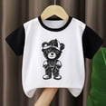 thumbnail image 2 of Kogui Boys Athletic Shirts Toddler Boys Girls Shirt Short Sleeve Funny Letters Graphic Top 5T 6T (White,5-6 Years), 2 of 8