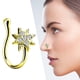 thumbnail image 4 of s falsos de cristal 18G Clip no perforado en s de oro Sunnimix piercings en la nariz, 4 of 7