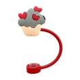 thumbnail image 2 of Fundas de silicona reutilizables Kojanyu para pajitas de 8-9 mm,bonitas cubiertas antipolvo para postres de fiesta,decoraciones antiderrames., 2 of 6
