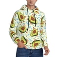 thumbnail image 2 of Xecao Avocado Doing Sport Pattern Men's Adult Pullover Hoodie,Hooded Sweatshirt-X-Large, 2 of 7