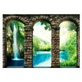 thumbnail image 3 of Tiptophomedecor Landscape Wallpaper Wall Mural - Mysterious Waterfall, 3 of 4