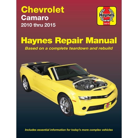 Pre-Owned Chevrolet Camaro 2010 Thru 2015 Haynes Repair Manual (Paperback) 1620922002 9781620922002
